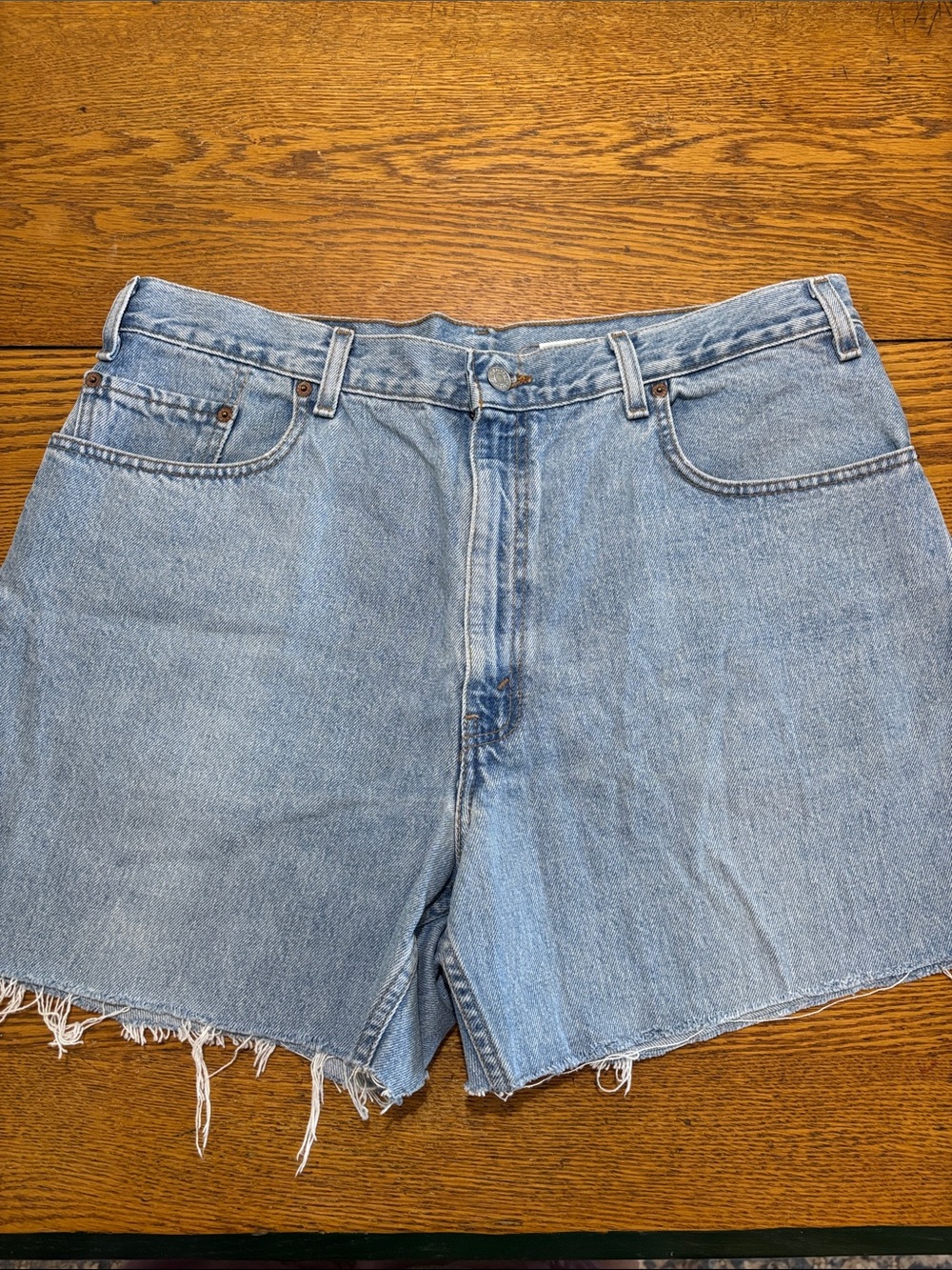 Levi's Light Blue Cutoff Denim Shorts